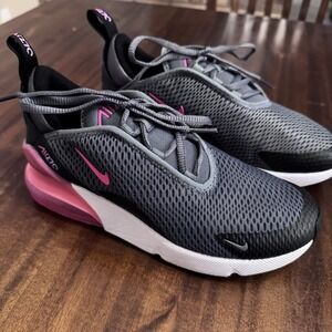 Size 3.5 (GS) - Nike Air Max 270 Low Grey Hyper Pink